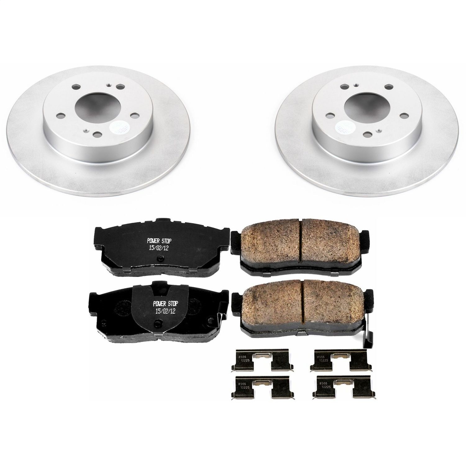 Power Stop - CRK1168 - Rear - Disc Brake Pad and Rotor Kit