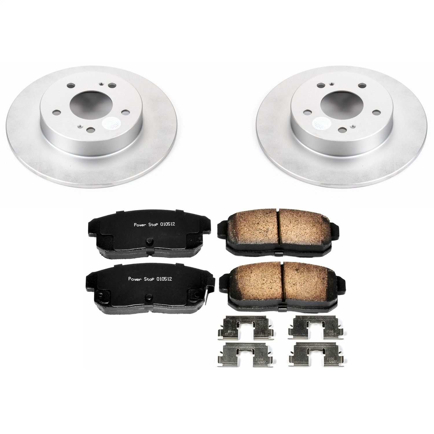 Power Stop - CRK1169 - Rear - Disc Brake Pad and Rotor Kit