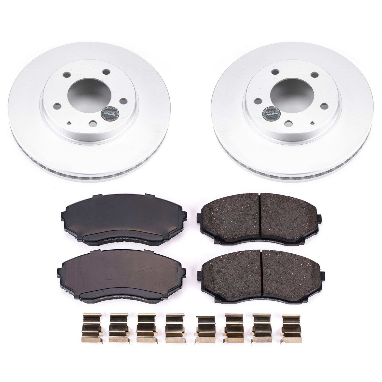 Power Stop - CRK1184 - Front - Disc Brake Pad and Rotor Kit