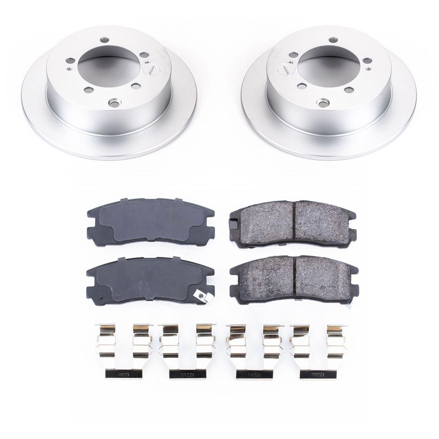 Power Stop - CRK1203 - Rear - Disc Brake Pad and Rotor Kit