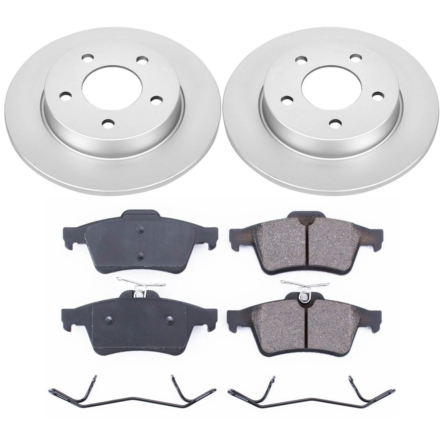 Power Stop - CRK123 - Rear - Disc Brake Pad and Rotor Kit