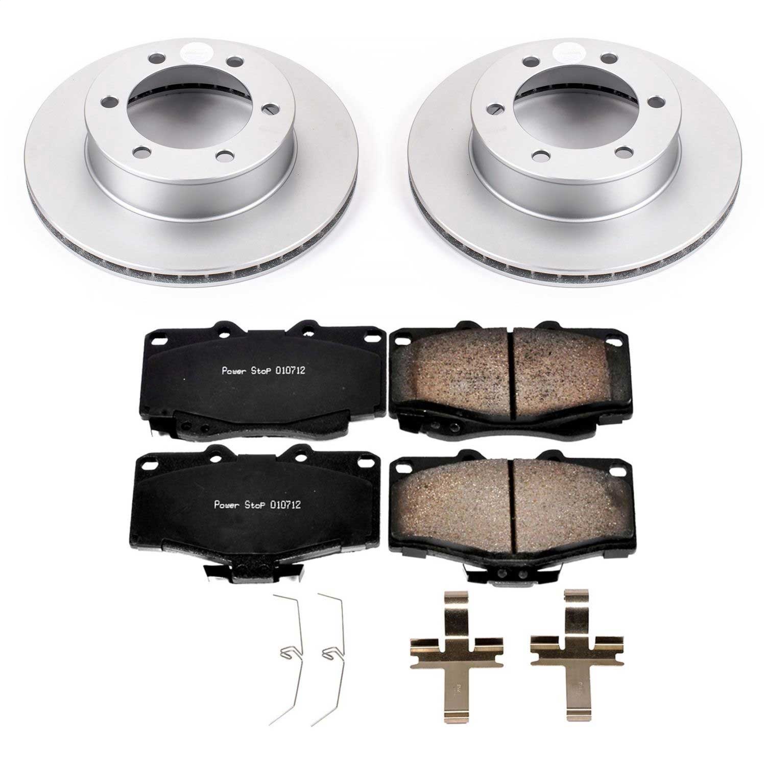 Power Stop - CRK1233 - Front - Disc Brake Pad and Rotor Kit