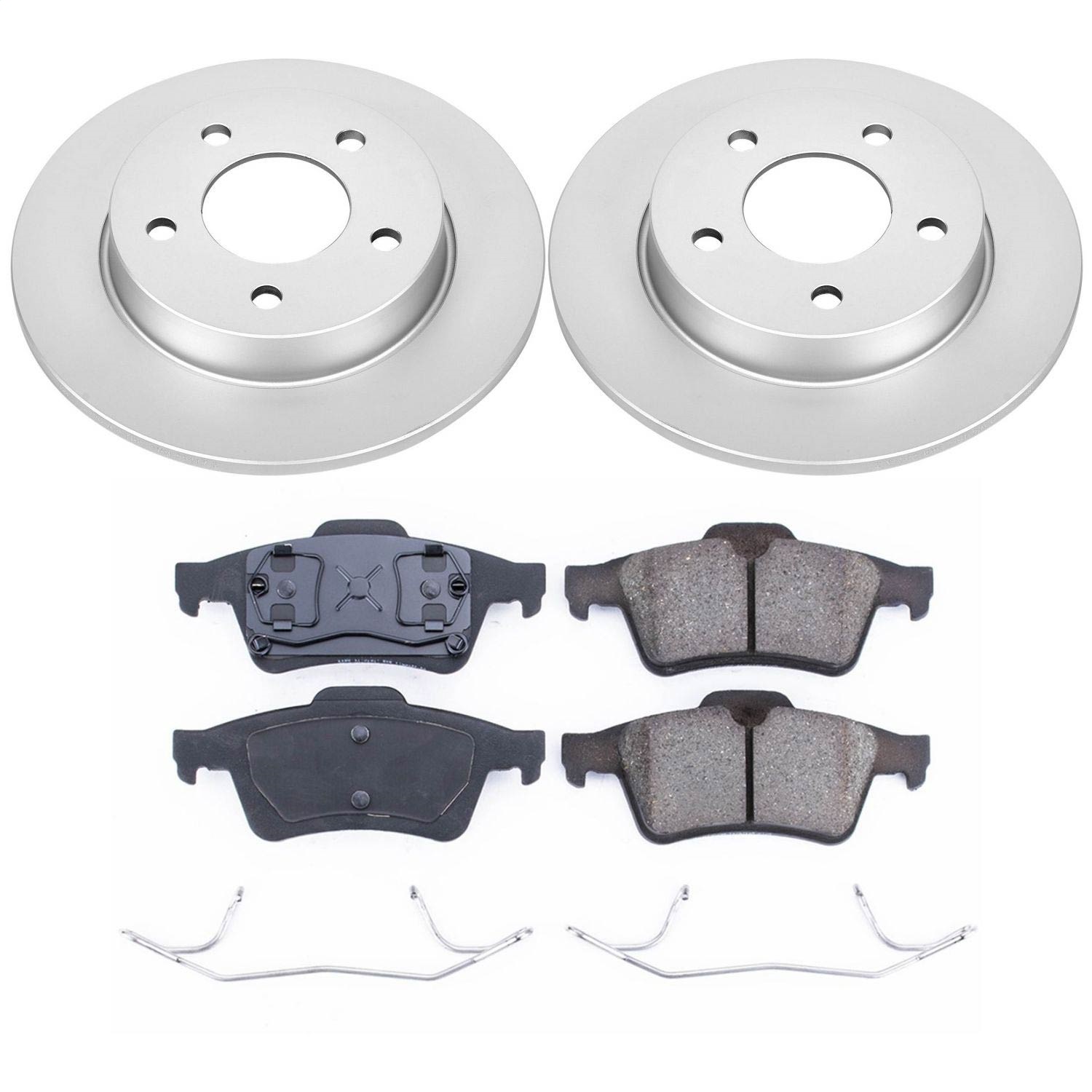 Power Stop - CRK124 - Rear - Disc Brake Pad and Rotor Kit