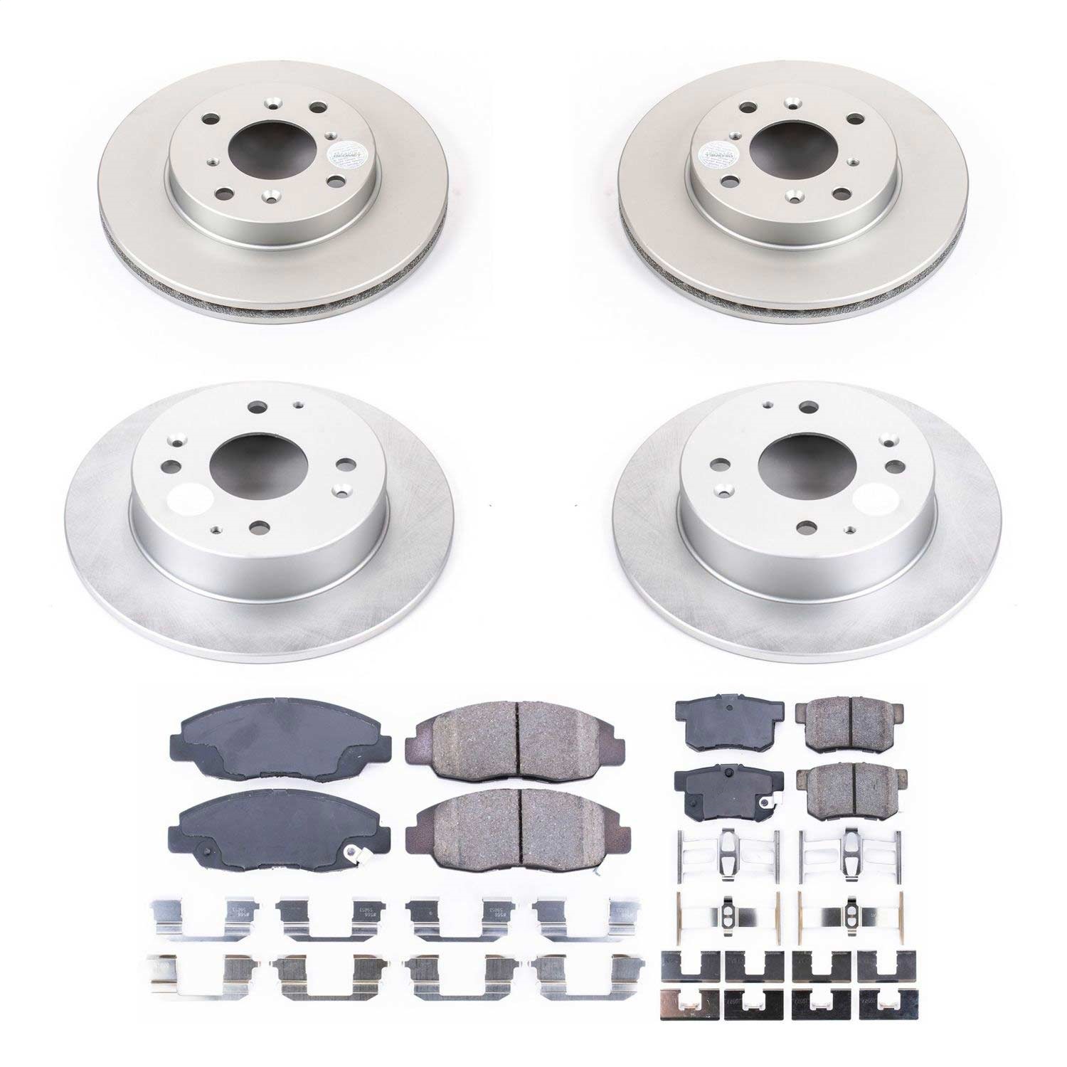 Power Stop - CRK1240 - Front and Rear - Disc Brake Pad and Rotor Kit