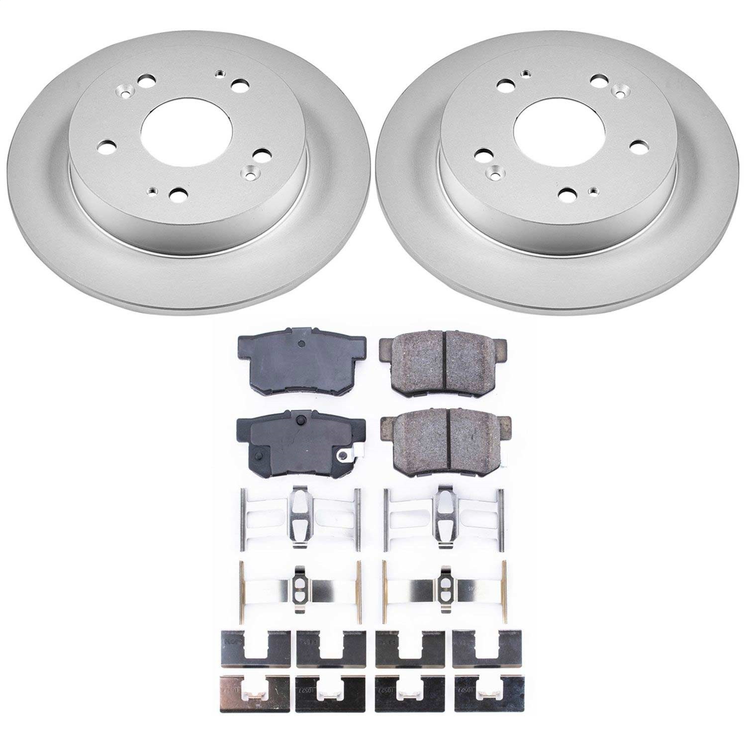 Power Stop - CRK1243 - Rear - Disc Brake Pad and Rotor Kit