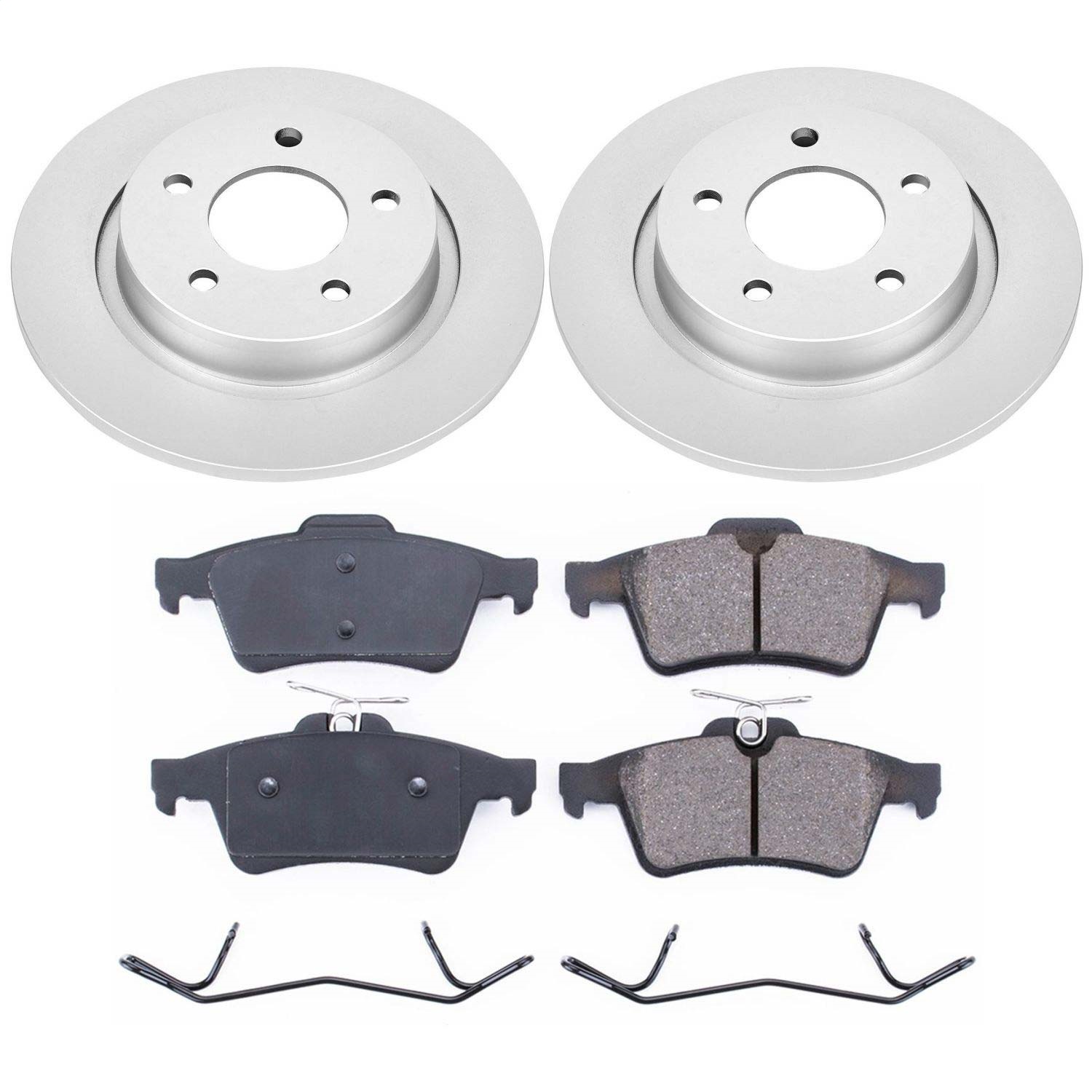 Power Stop - CRK129 - Rear - Disc Brake Pad and Rotor Kit