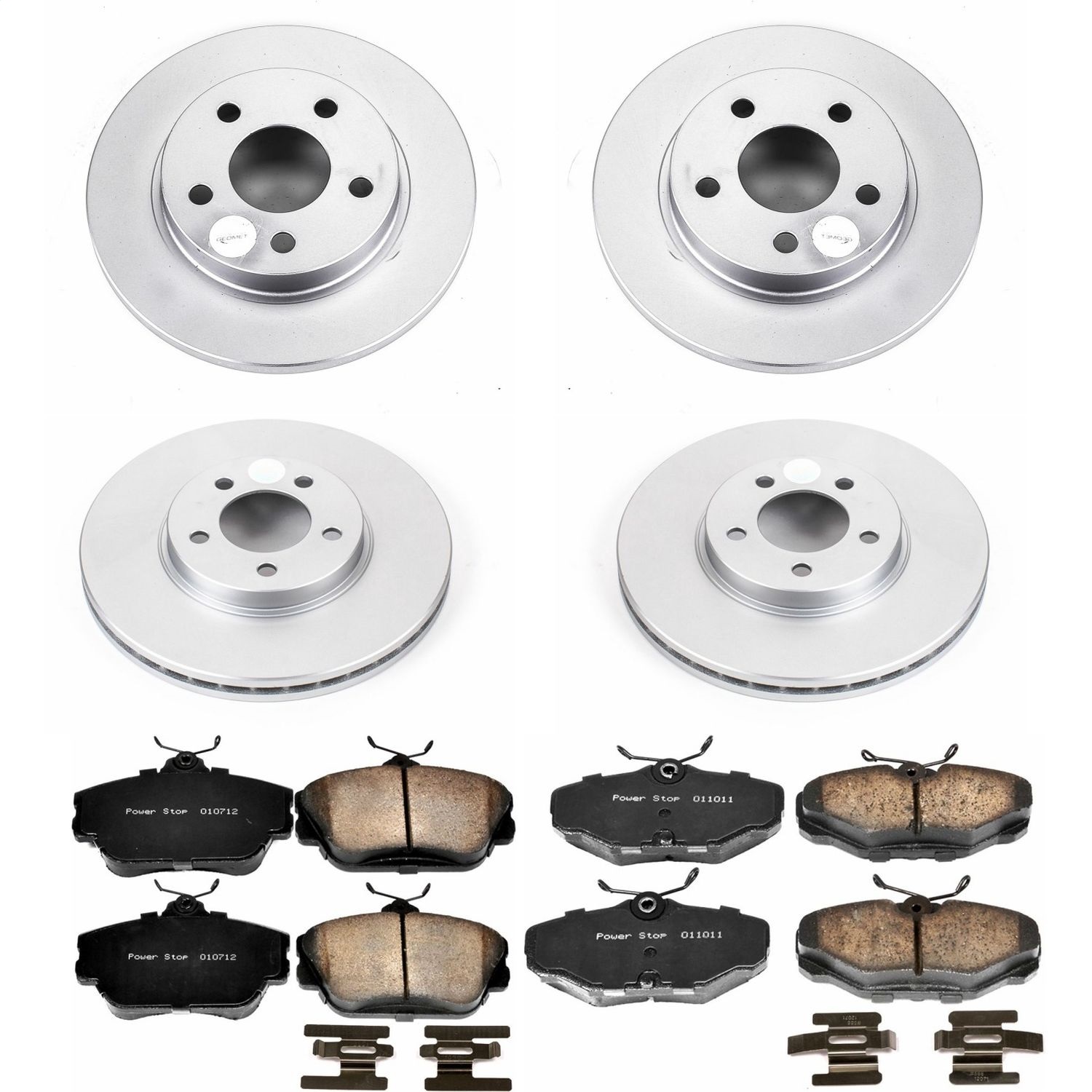 Power Stop - CRK1320 - Front and Rear - Disc Brake Pad and Rotor Kit