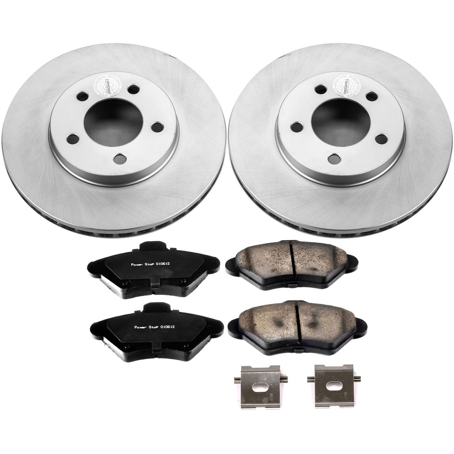 Power Stop - CRK1325 - Front - Disc Brake Pad and Rotor Kit