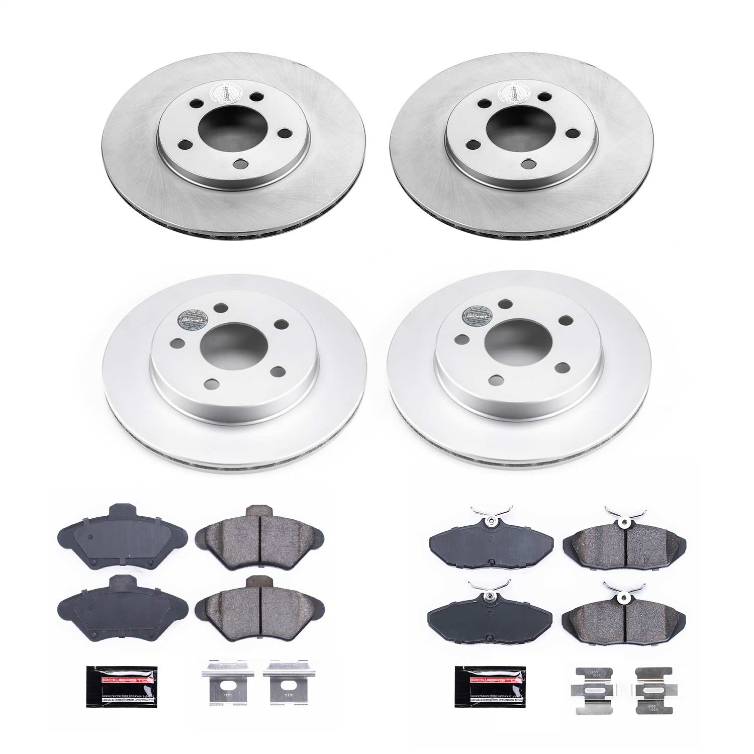 Power Stop - CRK1326 - Front and Rear - Disc Brake Pad and Rotor Kit