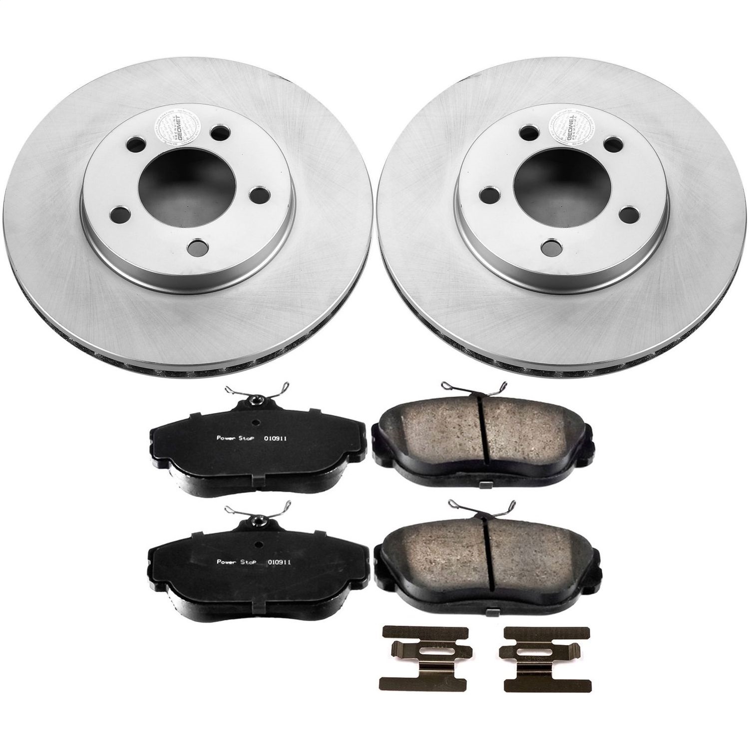 Power Stop - CRK1327 - Front - Disc Brake Pad and Rotor Kit