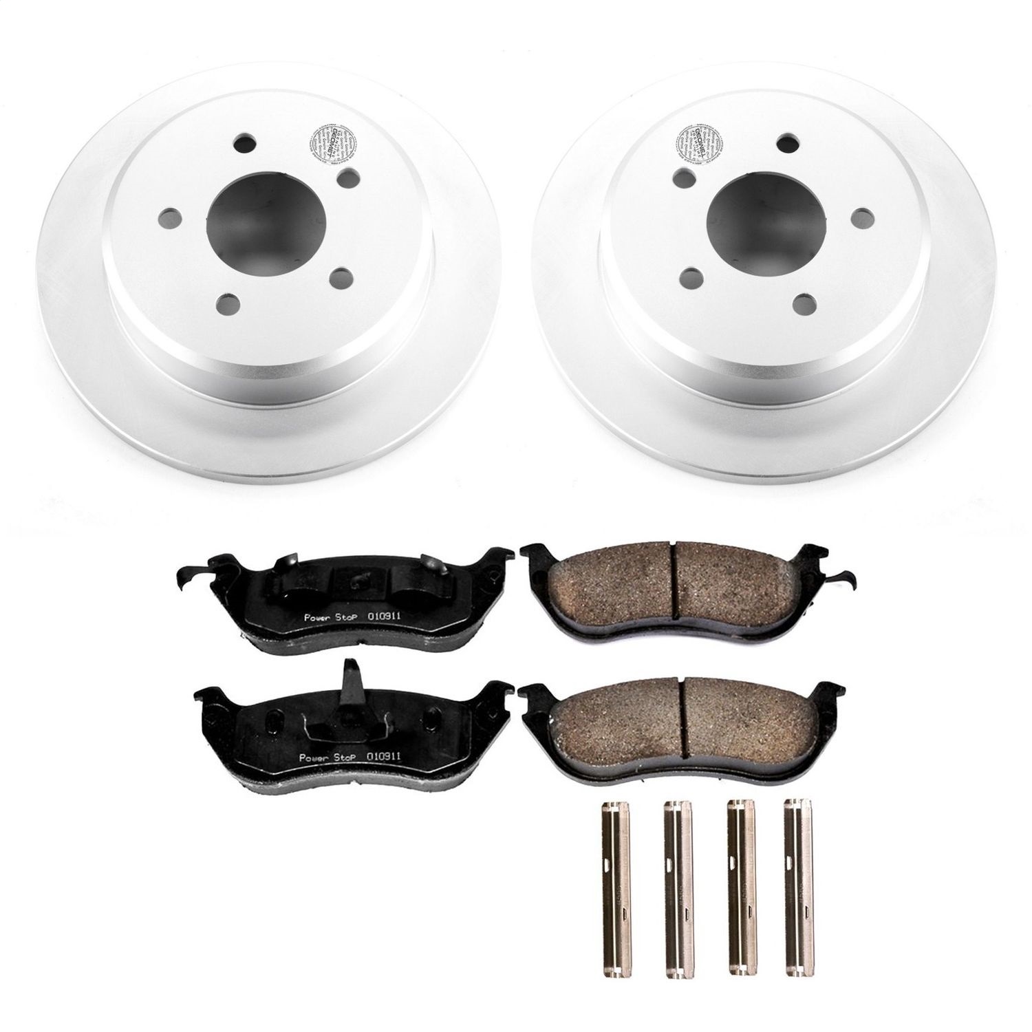 Power Stop - CRK1331 - Rear - Disc Brake Pad and Rotor Kit