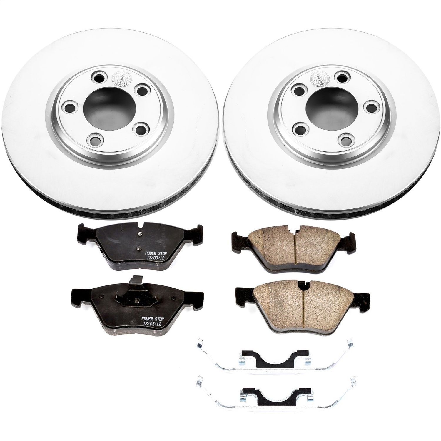 Power Stop - CRK1349 - Front - Disc Brake Pad and Rotor Kit