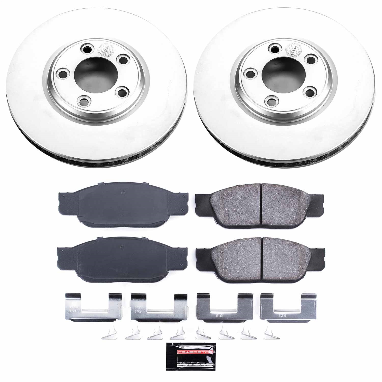 Power Stop - CRK1351 - Front - Disc Brake Pad and Rotor Kit