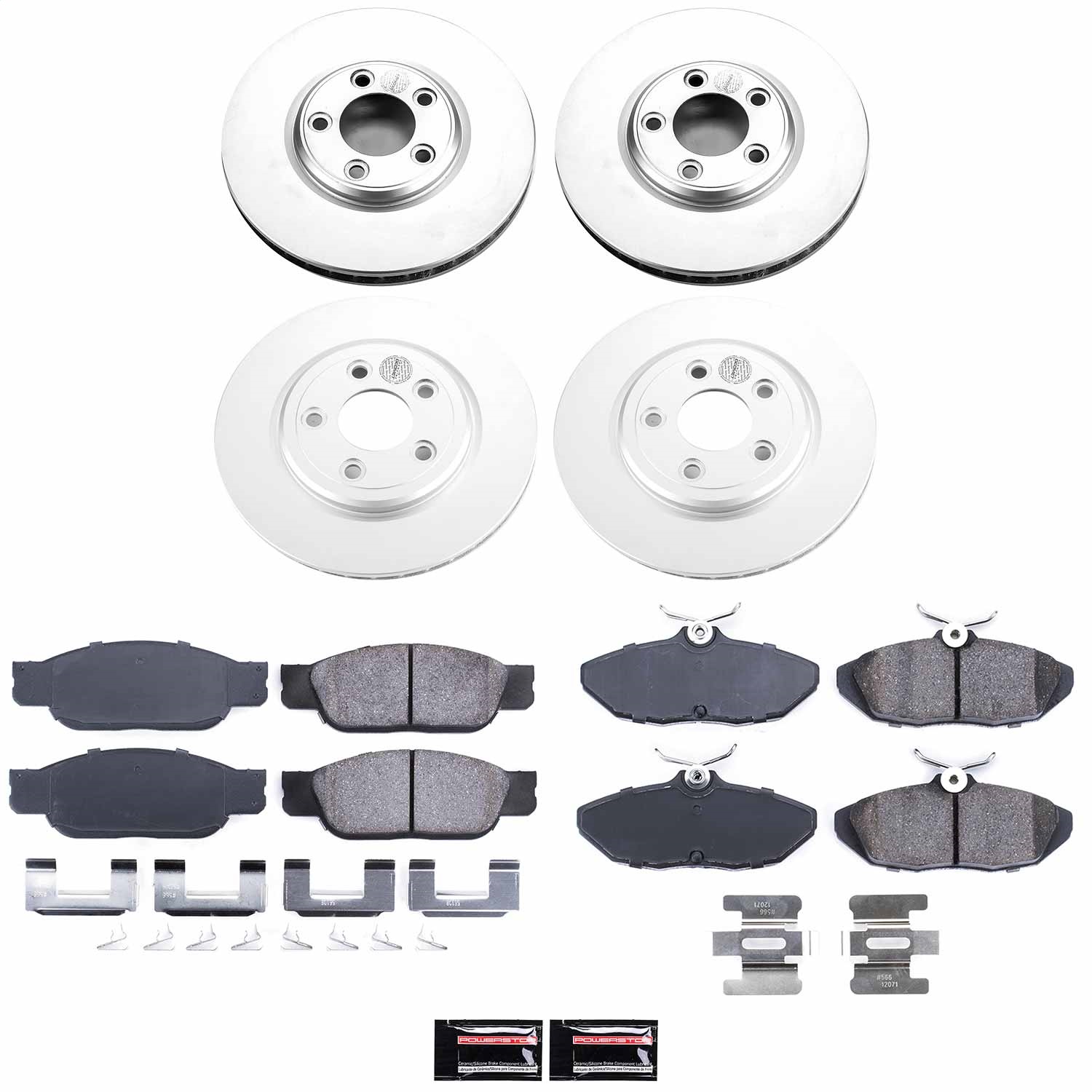 Power Stop - CRK1352 - Front and Rear - Disc Brake Pad and Rotor Kit