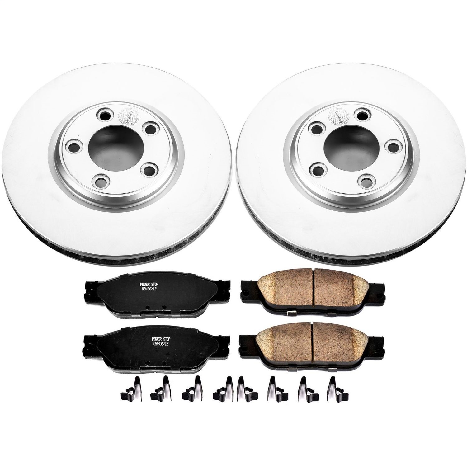 Power Stop - CRK1353 - Front - Disc Brake Pad and Rotor Kit