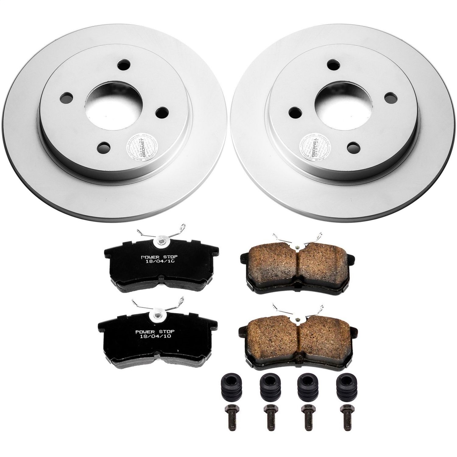 Power Stop - CRK1363 - Rear - Disc Brake Pad and Rotor Kit