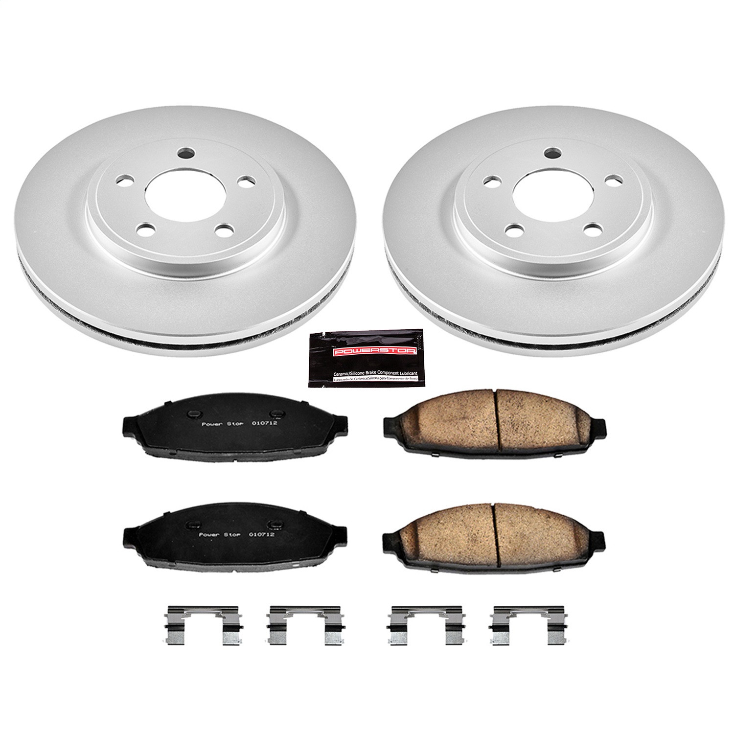 Power Stop - CRK1364 - Front - Disc Brake Pad and Rotor Kit