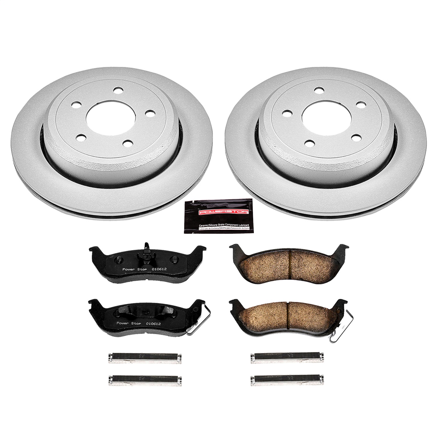 Power Stop - CRK1368 - Rear - Disc Brake Pad and Rotor Kit