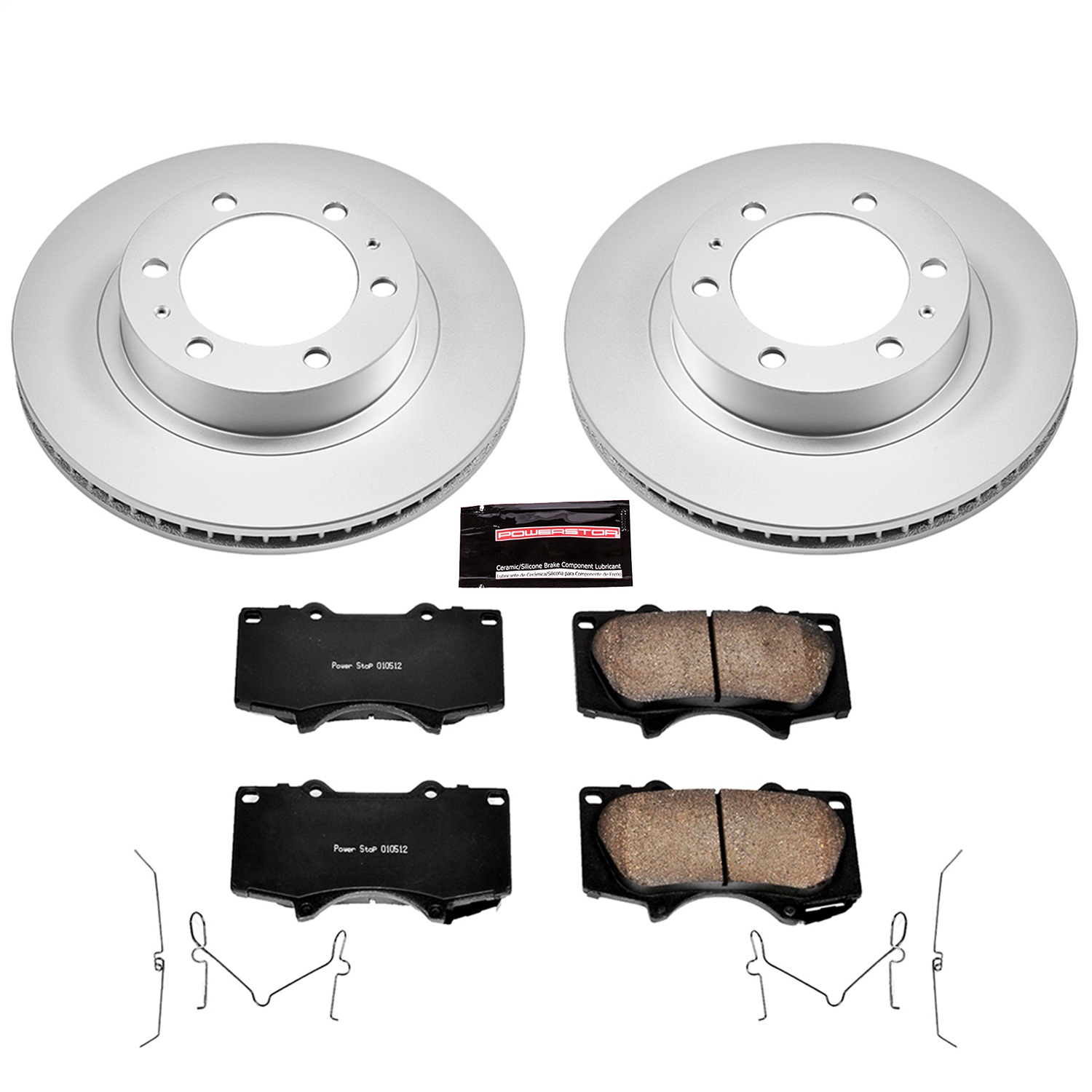 Power Stop - CRK137 - Front - Disc Brake Pad and Rotor Kit