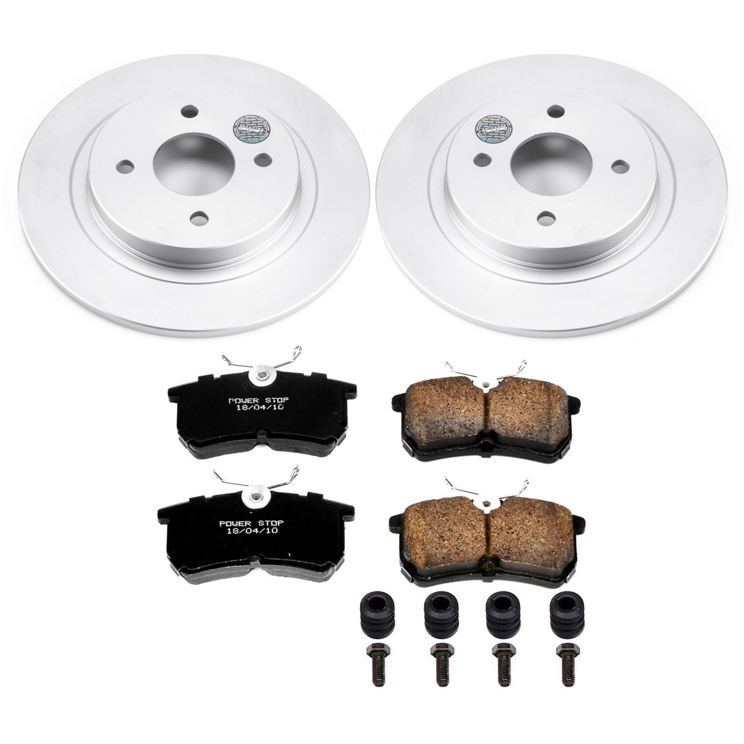 Power Stop - CRK1376 - Rear - Disc Brake Pad and Rotor Kit