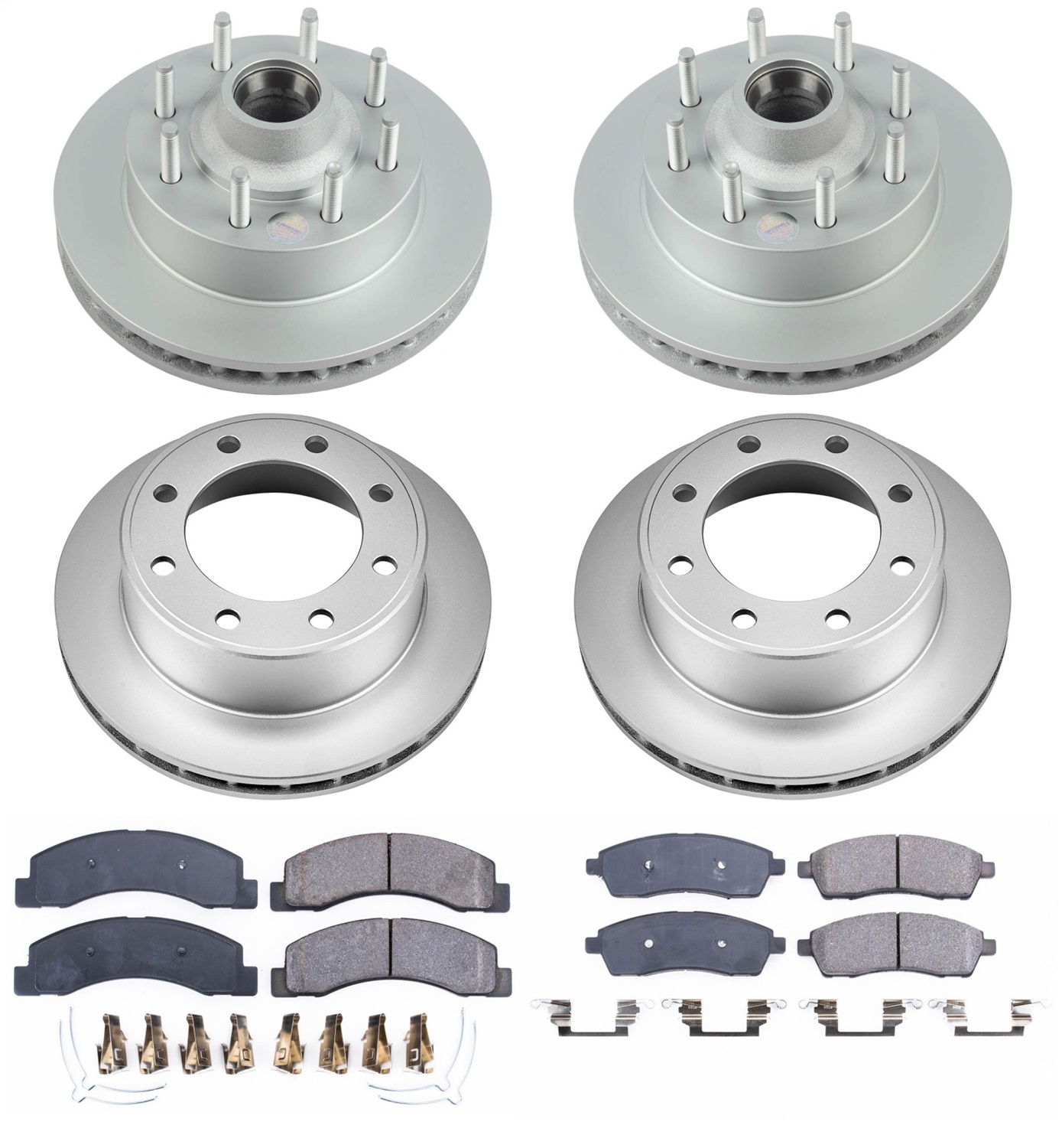 Power Stop - CRK1393 - Front and Rear - Disc Brake Pad and Rotor Kit