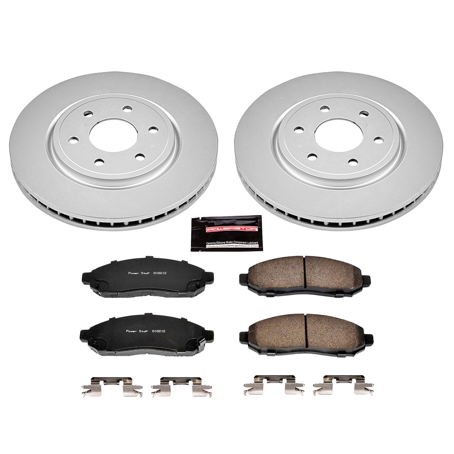 Power Stop - CRK142 - Front - Disc Brake Pad and Rotor Kit