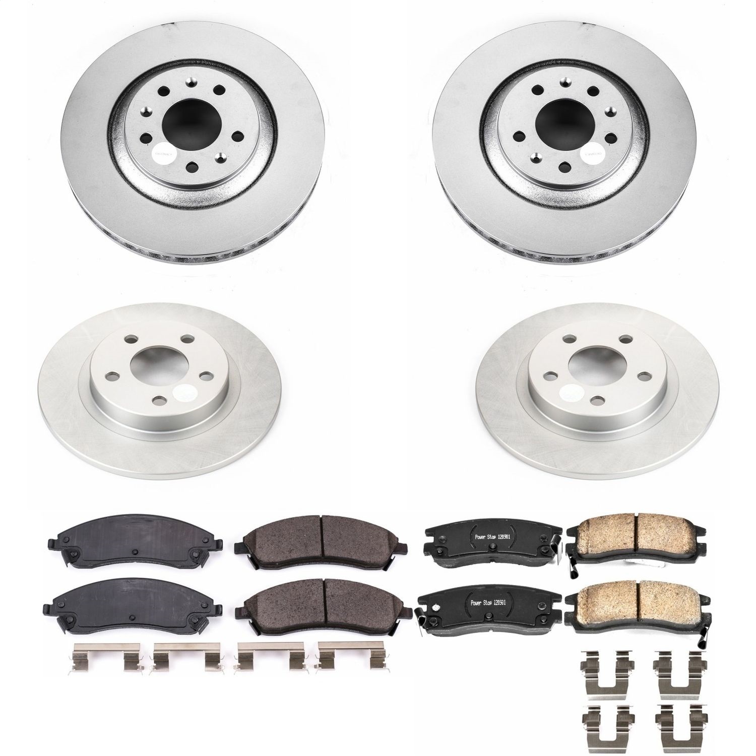 Power Stop - CRK1431 - Front and Rear - Disc Brake Pad and Rotor Kit