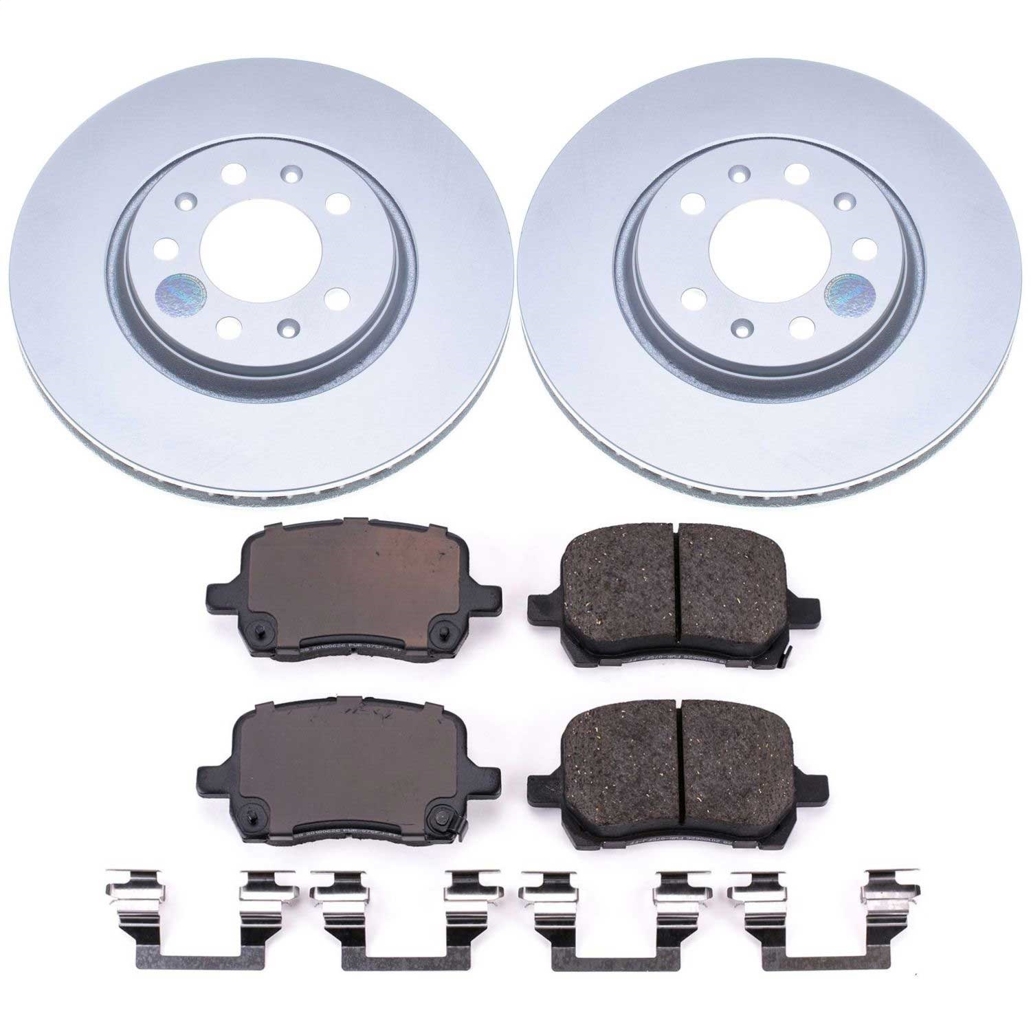 Power Stop - CRK1433 - Front - Disc Brake Pad and Rotor Kit