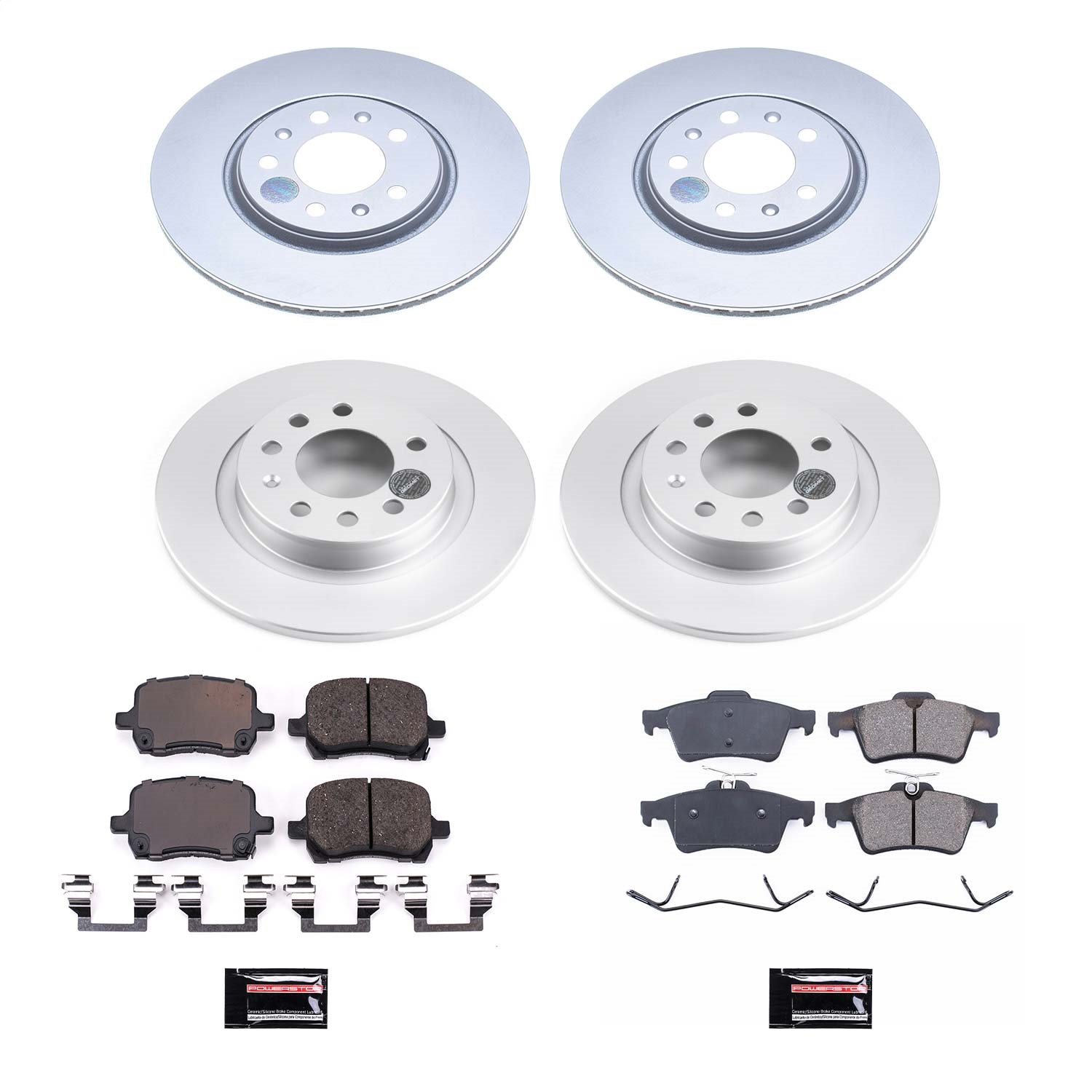 Power Stop - CRK1434 - Front and Rear - Disc Brake Pad and Rotor Kit