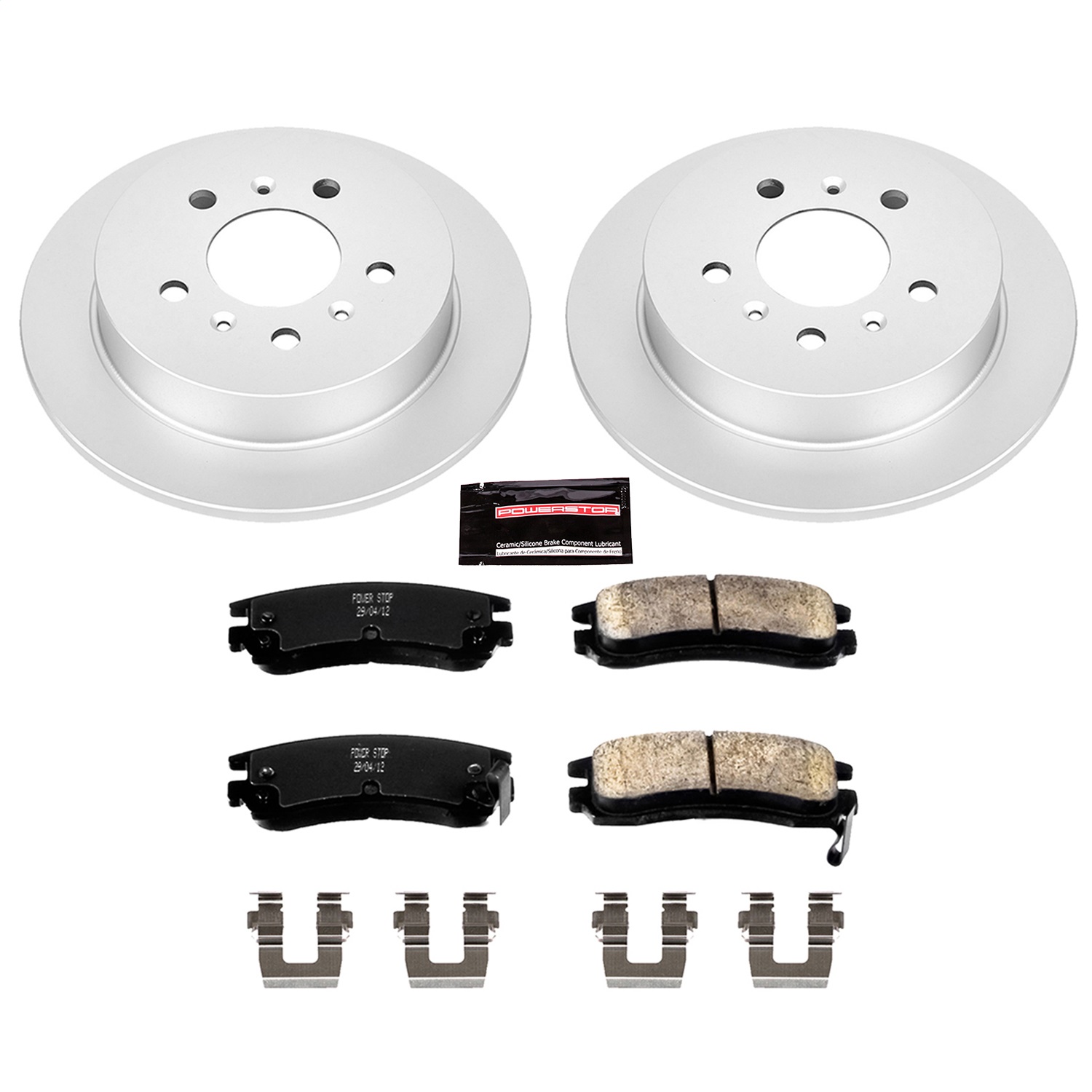 Power Stop - CRK1440 - Rear - Disc Brake Pad and Rotor Kit