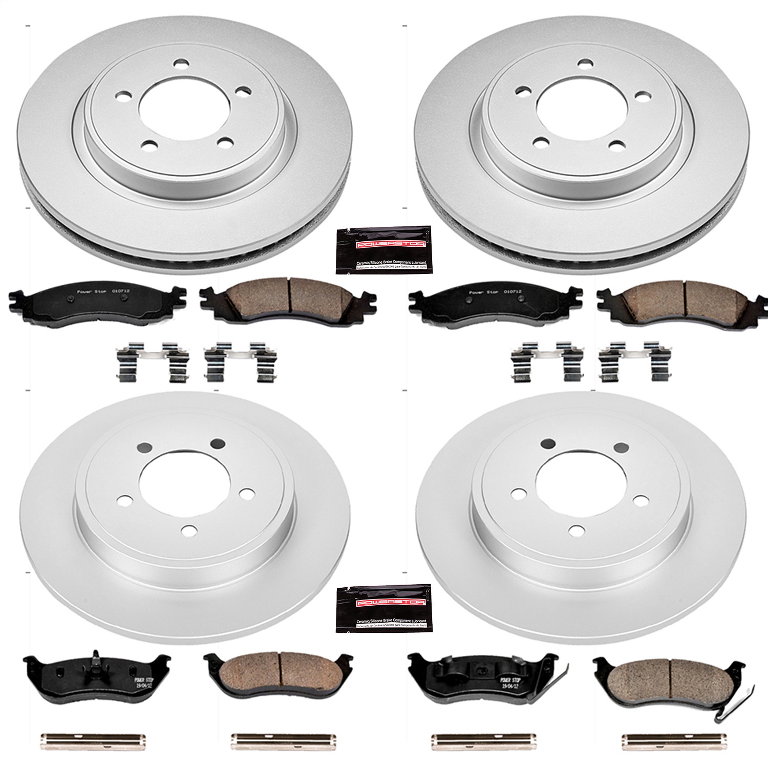 Power Stop - CRK1443 - Front and Rear - Disc Brake Pad and Rotor Kit