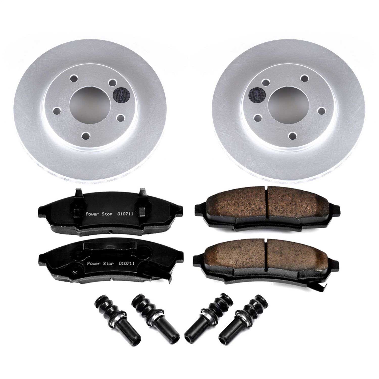 Power Stop - CRK1498 - Front - Disc Brake Pad and Rotor Kit