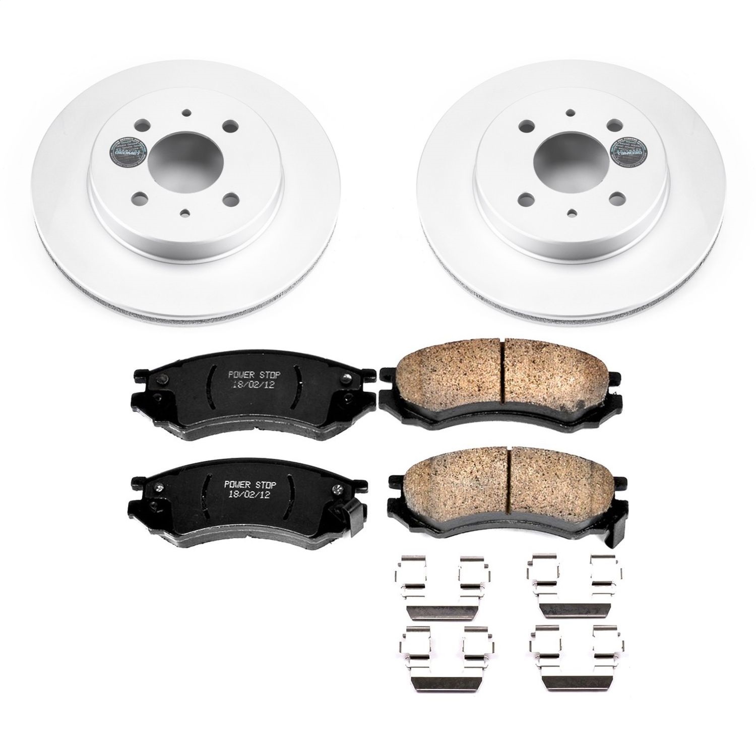 Power Stop - CRK1515 - Front - Disc Brake Pad and Rotor Kit