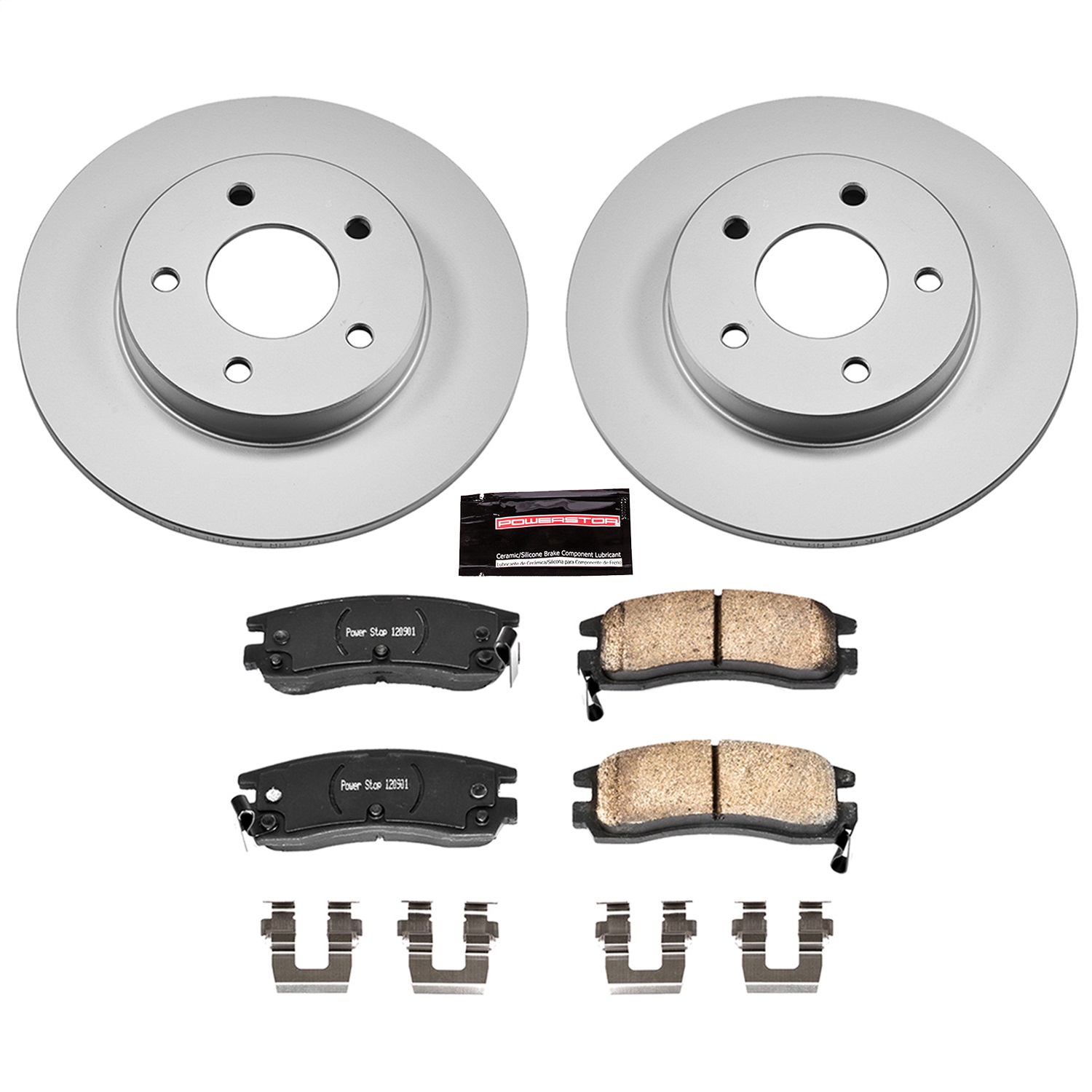 Power Stop - CRK1526 - Rear - Disc Brake Pad and Rotor Kit
