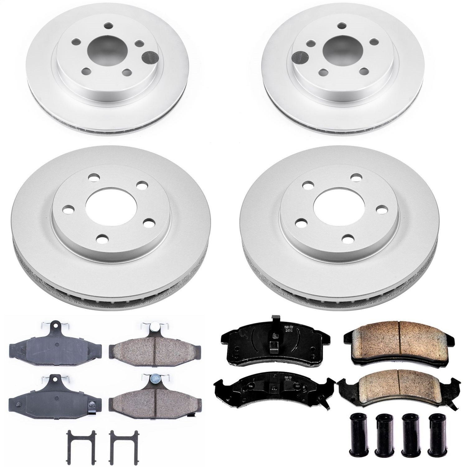 Power Stop - CRK1533 - Front and Rear - Disc Brake Pad and Rotor Kit