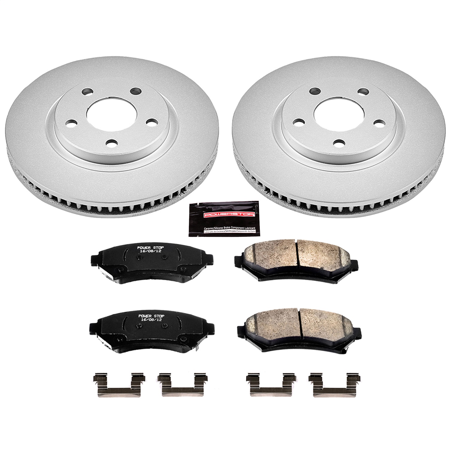 Power Stop - CRK1542 - Front - Disc Brake Pad and Rotor Kit