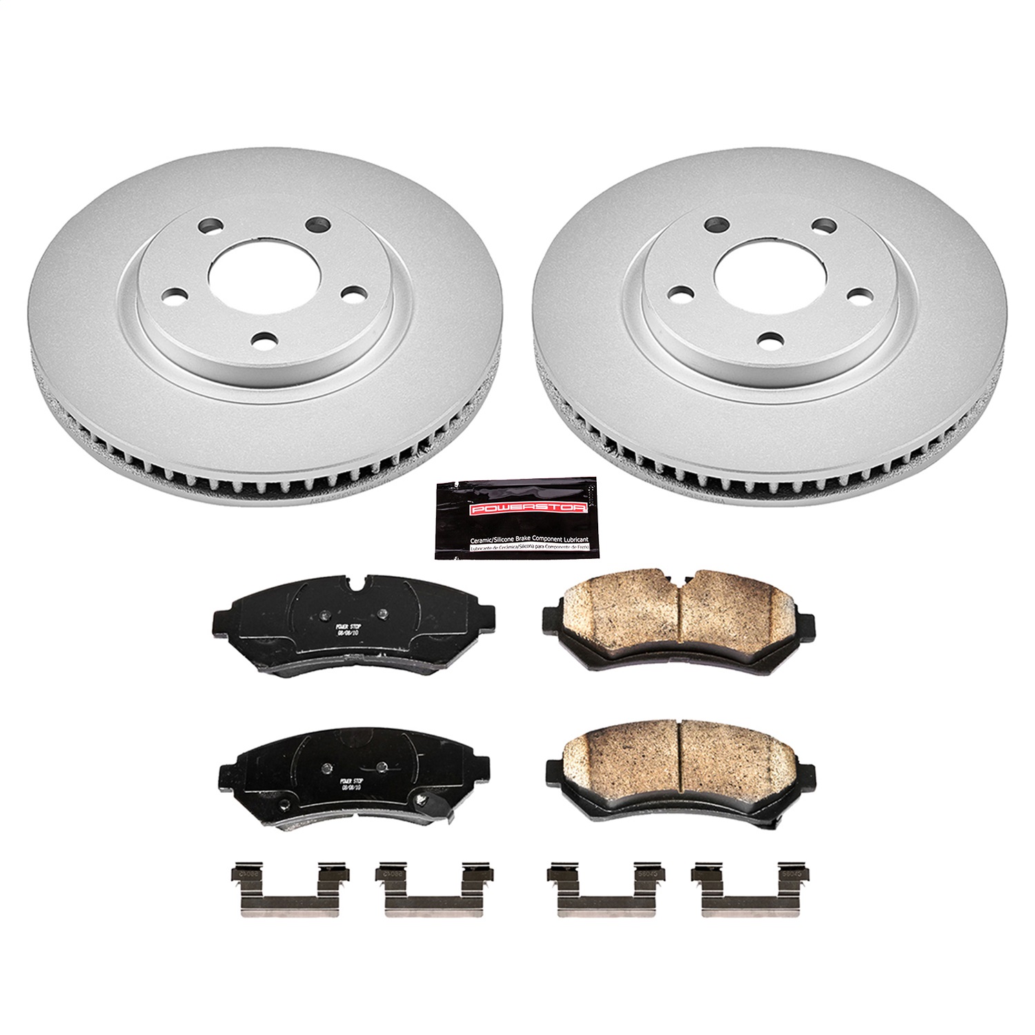 Power Stop - CRK1549 - Front - Disc Brake Pad and Rotor Kit
