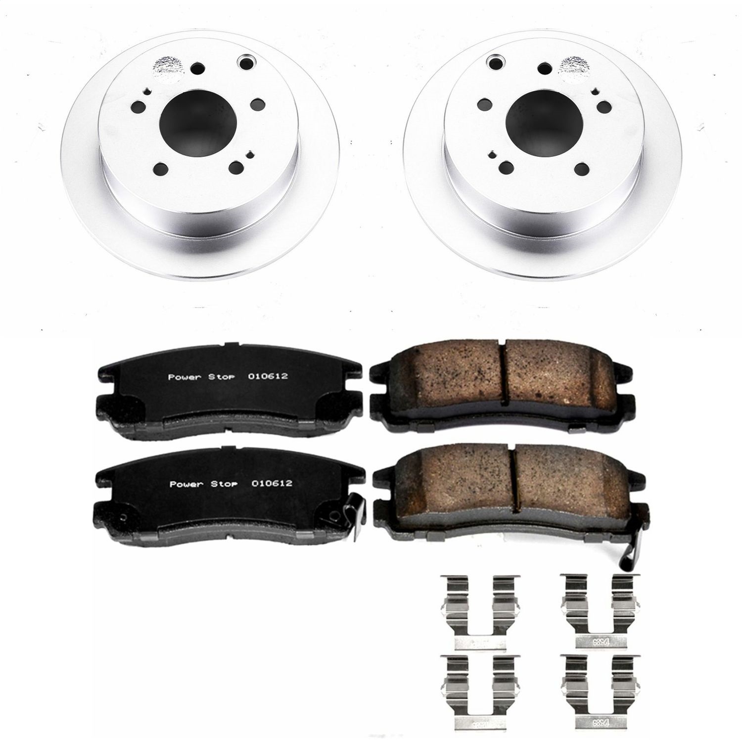 Power Stop - CRK155 - Rear - Disc Brake Pad and Rotor Kit
