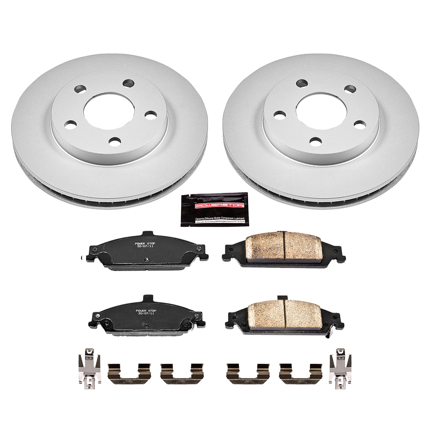 Power Stop - CRK1551 - Front - Disc Brake Pad and Rotor Kit