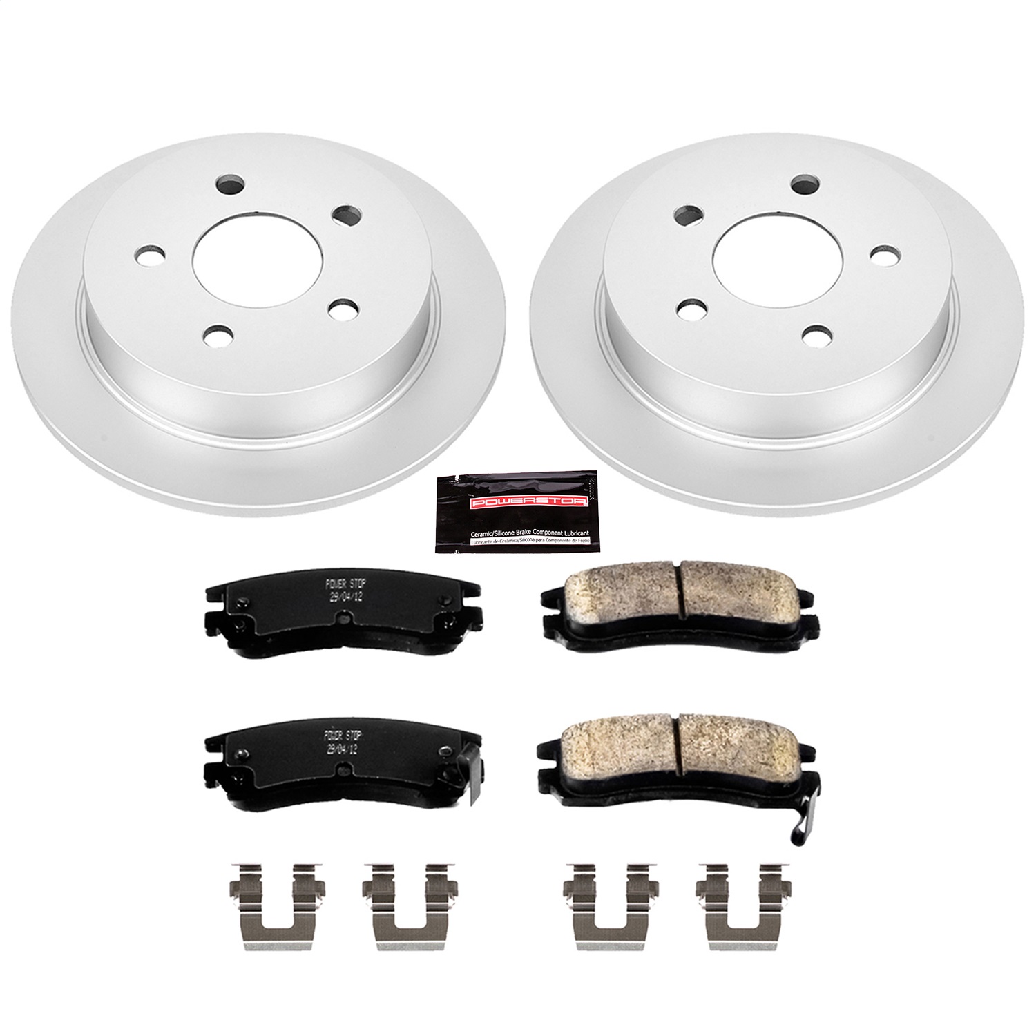 Power Stop - CRK1558 - Rear - Disc Brake Pad and Rotor Kit