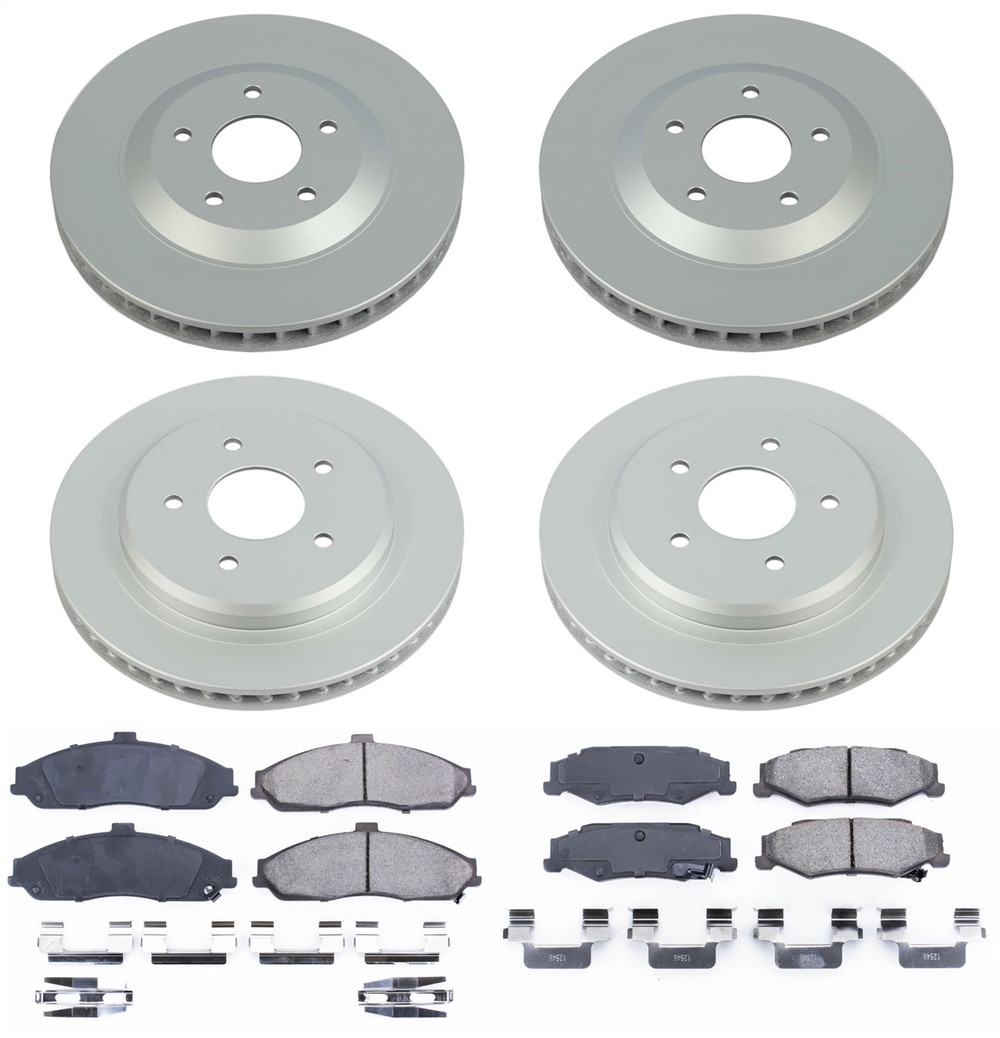 Power Stop - CRK1560 - Front and Rear - Disc Brake Pad and Rotor Kit