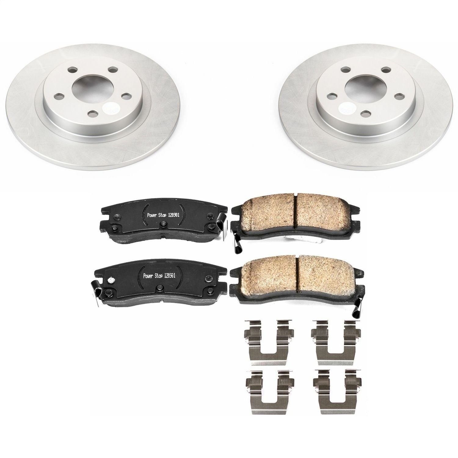 Power Stop - CRK1566 - Rear - Disc Brake Pad and Rotor Kit