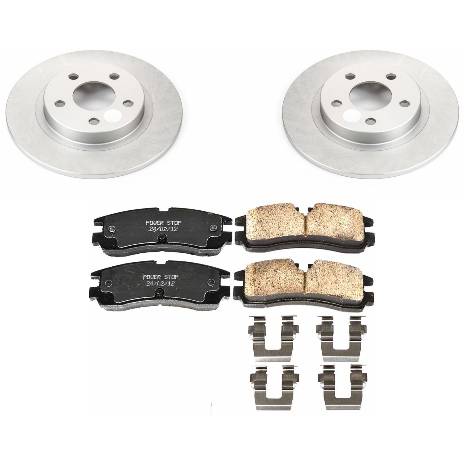 Power Stop - CRK1567 - Rear - Disc Brake Pad and Rotor Kit