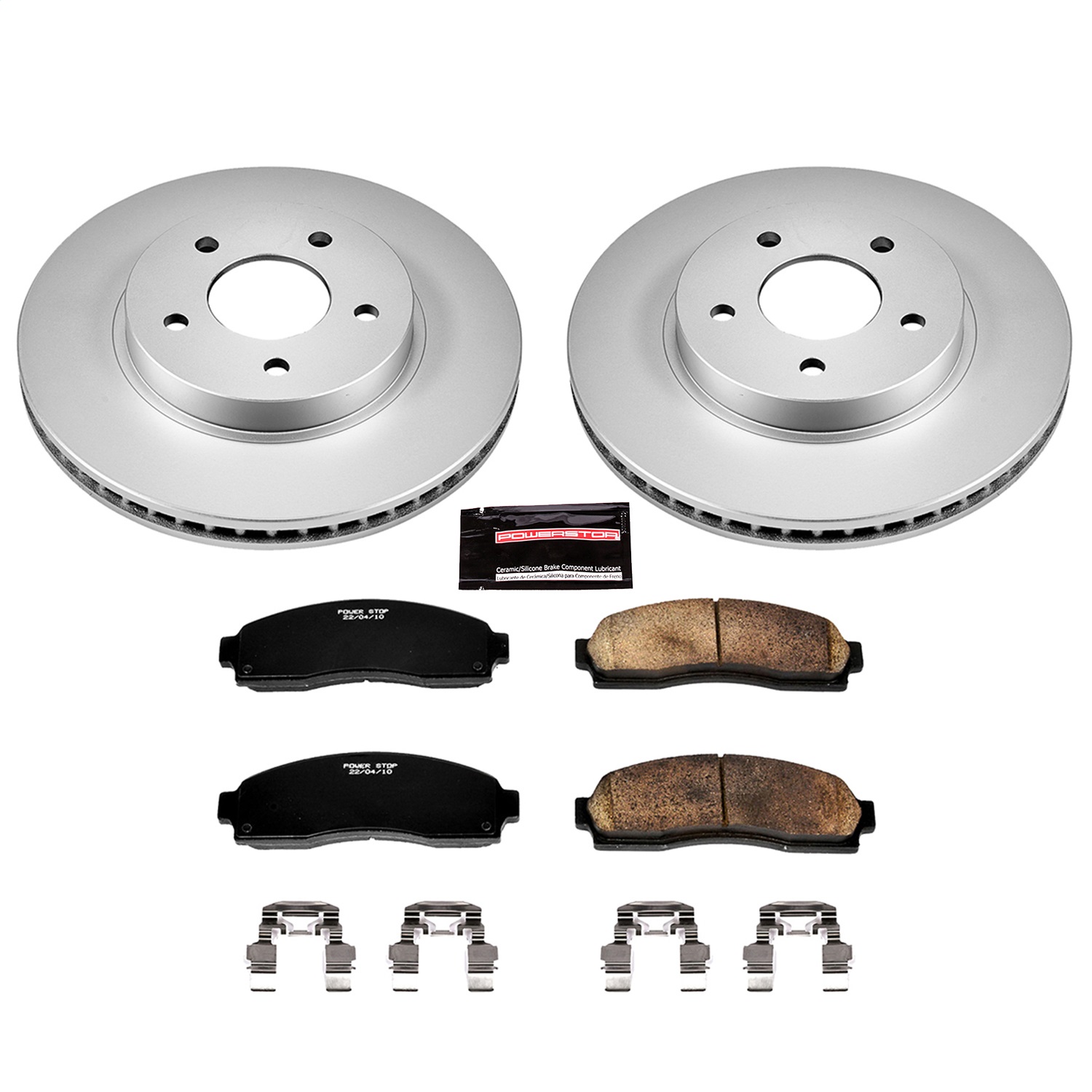 Power Stop - CRK1576 - Front - Disc Brake Pad and Rotor Kit