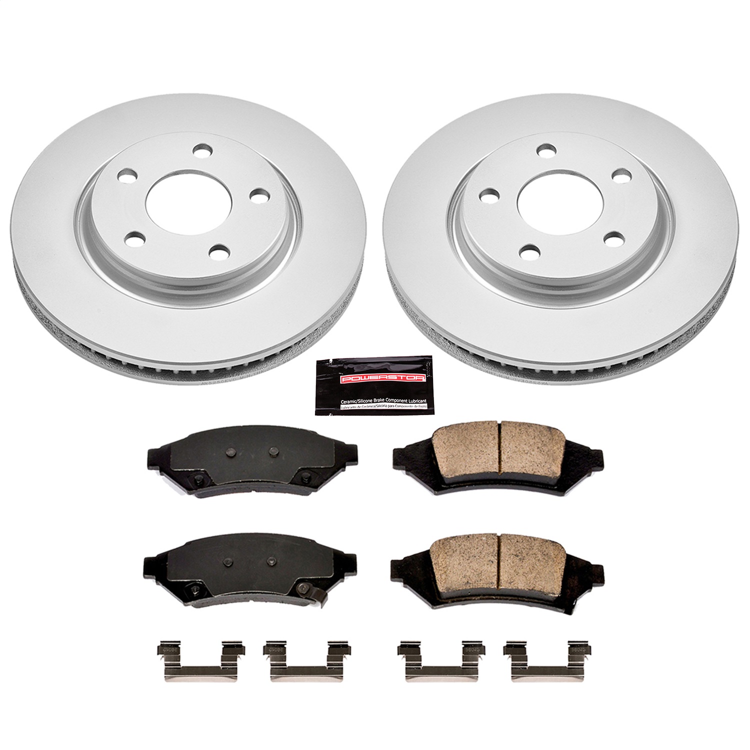 Power Stop - CRK1586 - Front - Disc Brake Pad and Rotor Kit