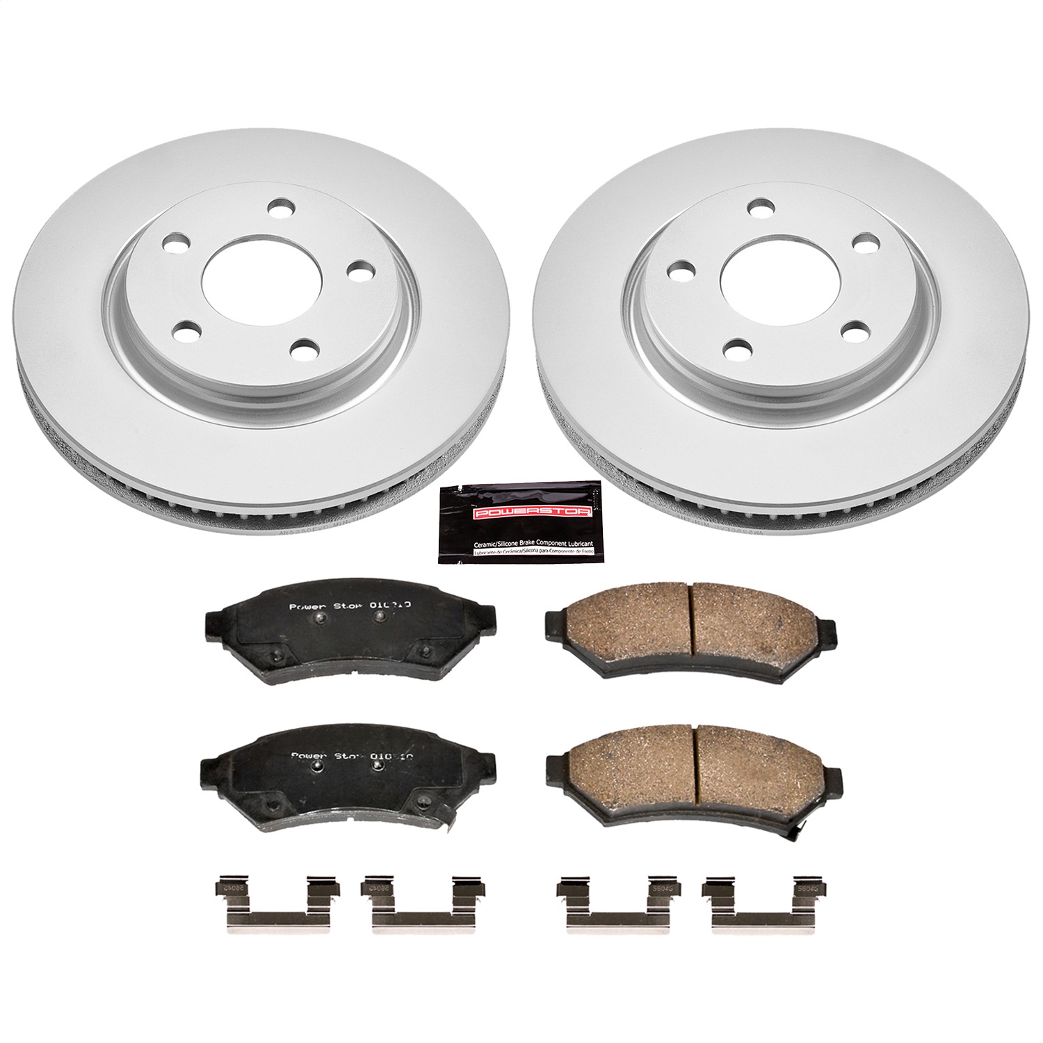 Power Stop - CRK1588 - Front - Disc Brake Pad and Rotor Kit