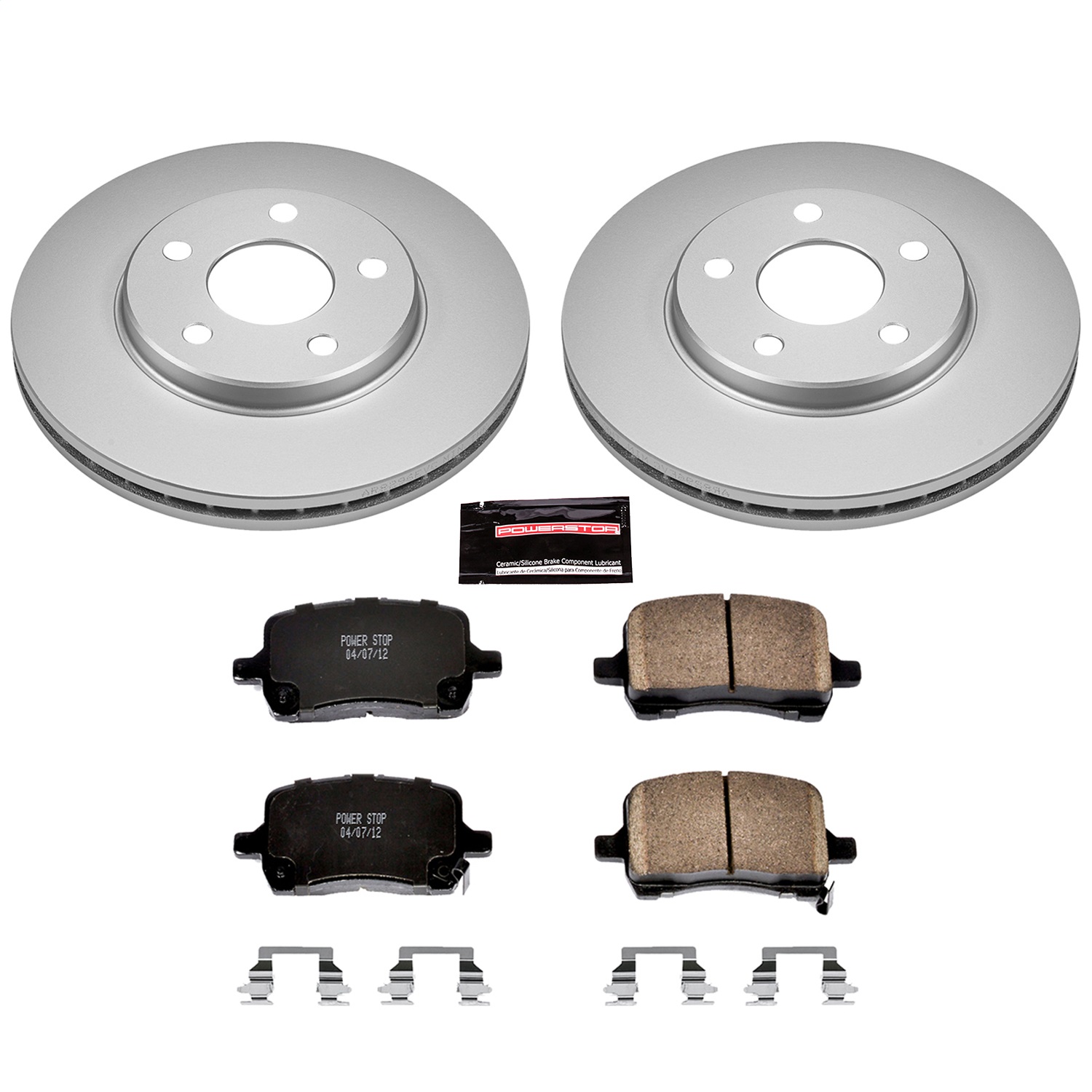 Power Stop - CRK1617 - Front - Disc Brake Pad and Rotor Kit