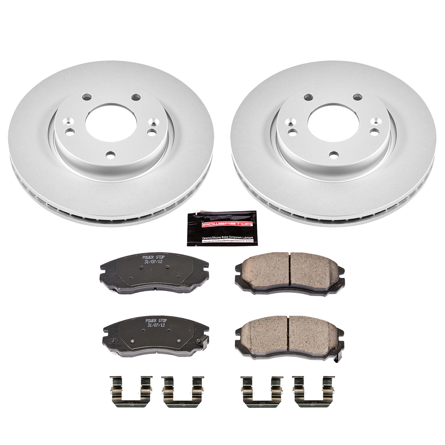 Power Stop - CRK163 - Front - Disc Brake Pad and Rotor Kit