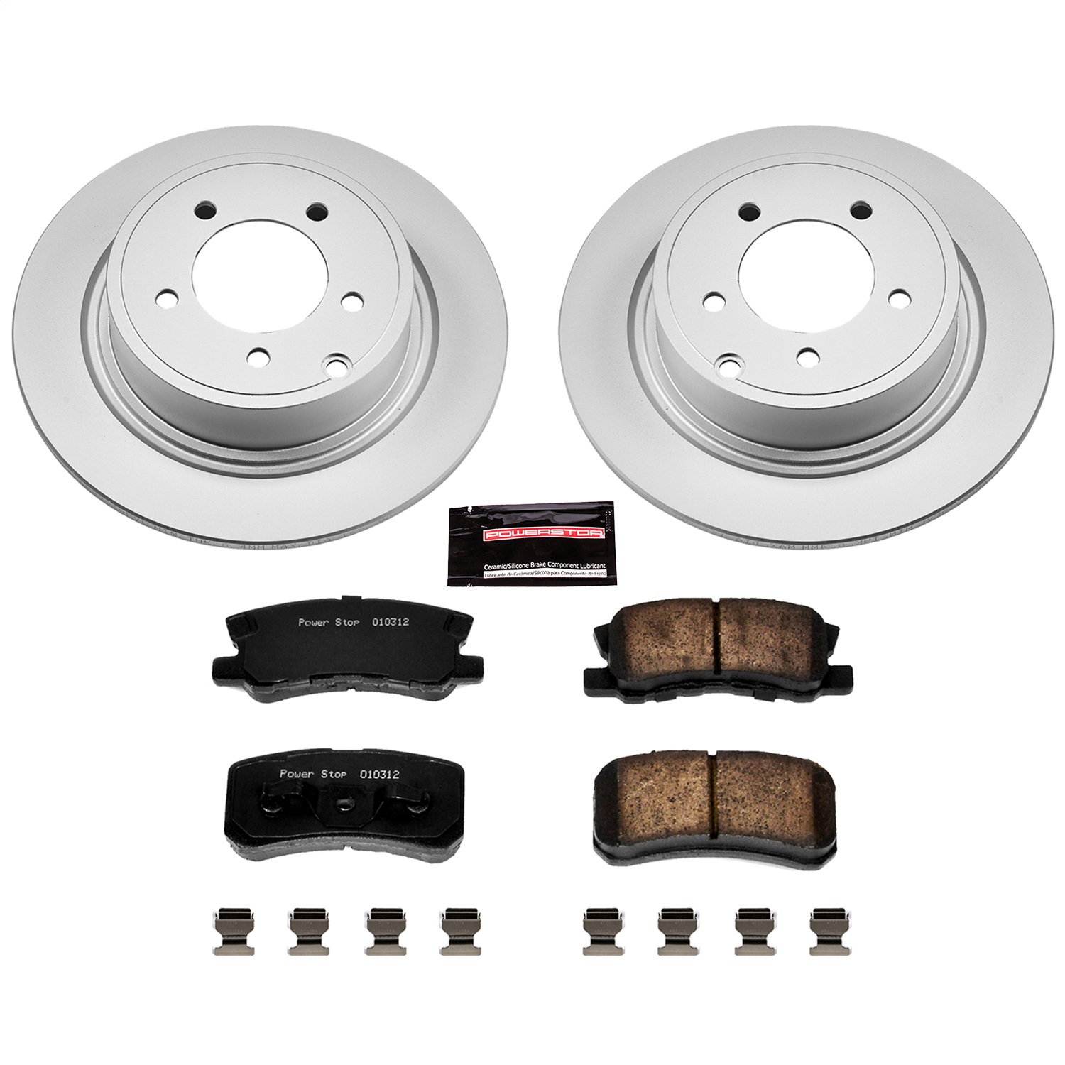 Power Stop - CRK1630 - Rear - Disc Brake Pad and Rotor Kit