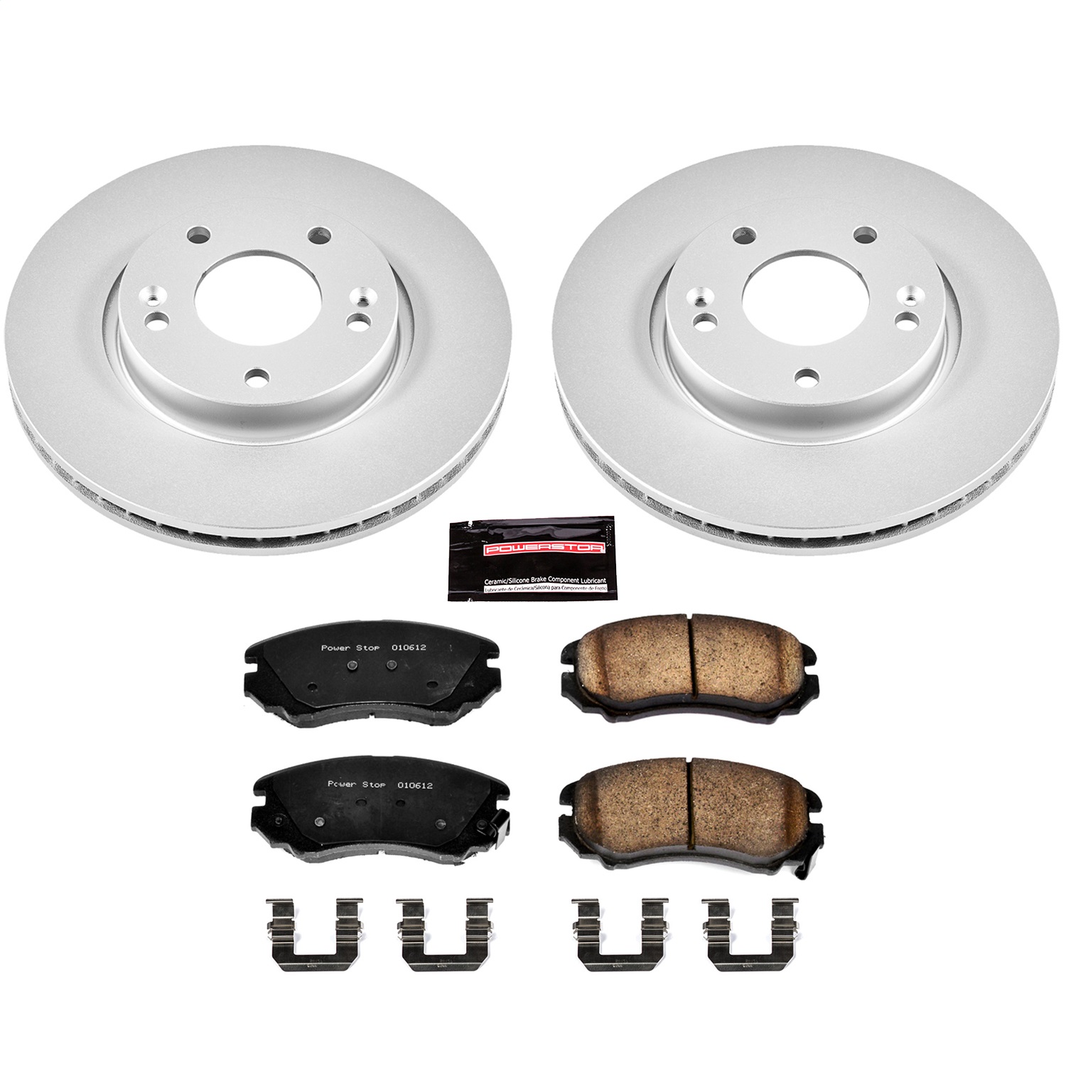 Power Stop - CRK165 - Front - Disc Brake Pad and Rotor Kit